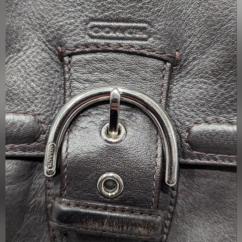 Coach Vintage Campbell Leather Belle Carryall Purse Shoulder Bag - Picture 4 of 15